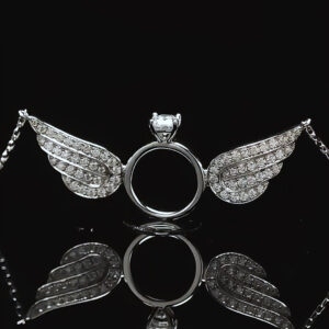 Angelic Wings Diamond Pendant Necklace