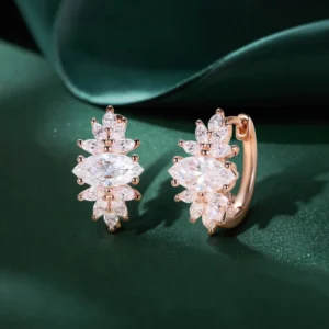 Petal Cluster Huggie Earrings