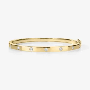Inlay Diamond Bangle