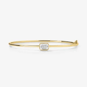 Emerald Lab Diamond Bangle